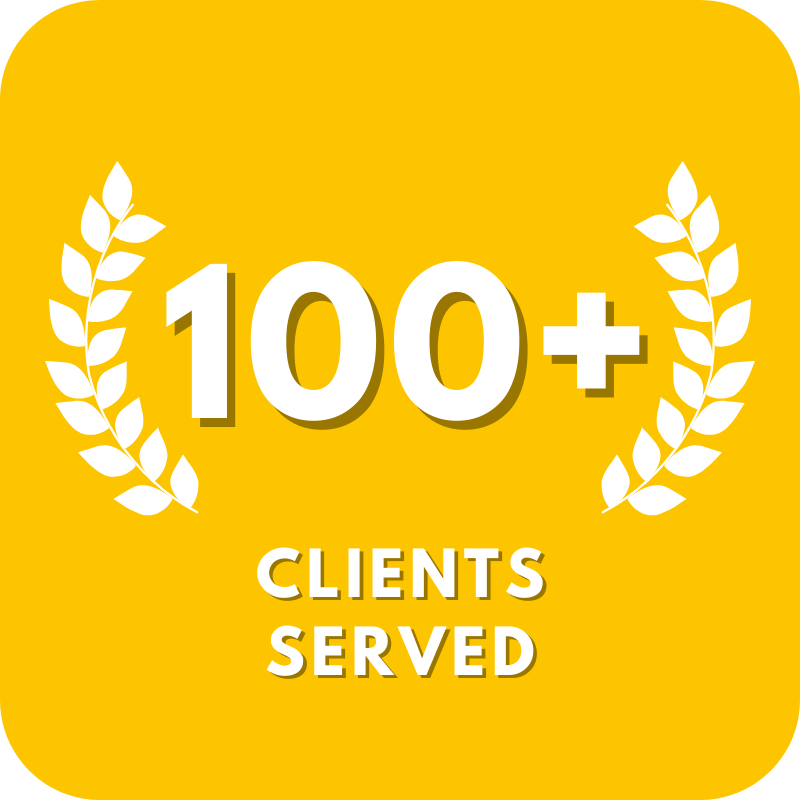 award for serving 100 clients